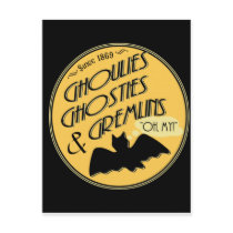Ghoulies Ghosties and Gremlins postcards