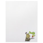ghoulish creepy waiter serving drinks letterhead