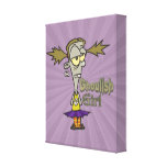 ghoulish girl zombie girl cartoon canvas prints