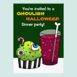 Ghoulish Halloween Dinner party invitations