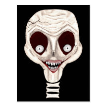 Ghoulish Skull Postcards