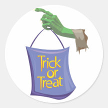 Ghoulish Trick Or Treat Stickers
