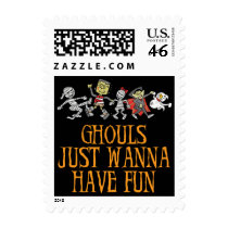 Ghouls Just Wanna Have Fun Postage Stamp