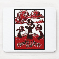 Ghouls Night Out mousepads by Evilrabbit Ghouls Night Out mousepads