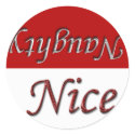 ghty Nice List Holiday Christmas Design Sticker sticker