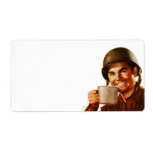 GI Cuppa Joe Shipping Label