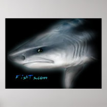 Giant 4ft. Shark Poster by FishTs.com posters