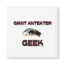 Giant Anteater Geek magnets by AnimalShirts Giant Anteater Geek magnets