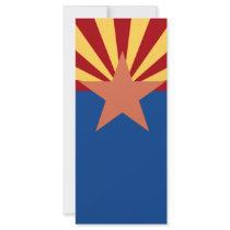 Giant Arizona State Flag Bookmark Rack Card Design