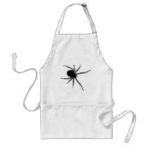 Giant Black Spider aprons by alternateworlds Giant Black Spider aprons