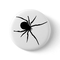 Giant Black Spider Pin