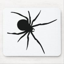 Giant Black Spider Mouse Pads