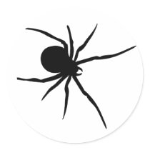 Giant Black Spider stickers by alternateworlds Giant Black Spider stickers