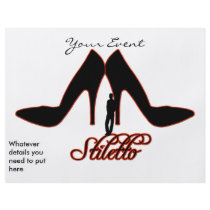 Giant Black Stilettos Flyer Design