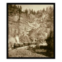 Giant Bluff Train Black Hills SD 1890 posters
