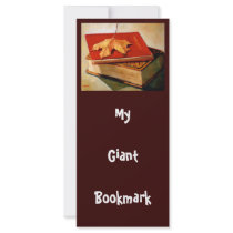 GIANT BOOKMARK: ART: BOOKS: LEAF rack cards by joyart GIANT BOOKMARK: ART: BOOKS: LEAF rack cards
