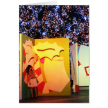 Giant Christmas Card in Bangkok, Thailand