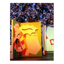 Giant Christmas Card in Bangkok, Thailand Post Card