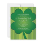Giant Clover St Patricks Day Party Invitation