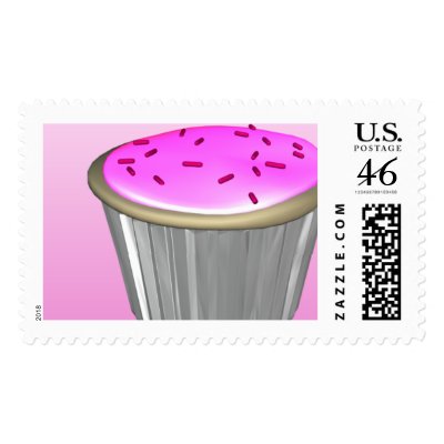 Giant Cupcake Postage Stamps by PrettyPostage