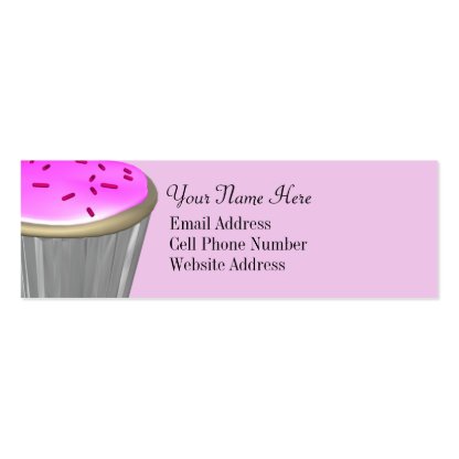 Giant Cupcake Skinny Profile Cards