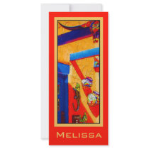 Giant Custom Bull's Head Bookmark Full Color Rack Card