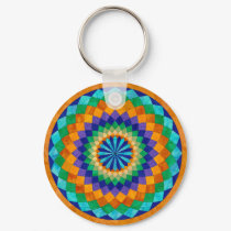 Giant Dahlia Keychain