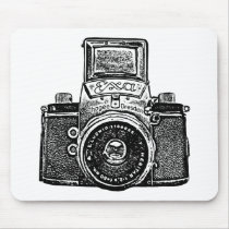 Giant East German Camera - Black Mouse Pad