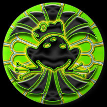 Giant Frog Deco Button