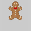 Giant Gingerbread Man Cookie Holiday T-shirt