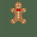Giant Gingerbread Man Cookie Holiday T-shirt by mariannegilliand Giant Gingerbread Man Cookie Holiday T-shirt