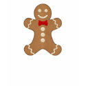 Giant Gingerbread Man Cookie Holiday T-shirt by mariannegilliand Giant Gingerbread Man Cookie Holiday T-shirt