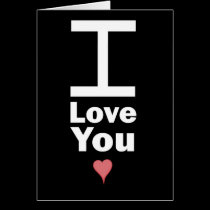Giant I Love You Greeting cards