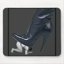 Giant Leather Stiletto Boot Mouse Pad mousepads by uniqueandkinky Giant Leather Stiletto Boot Mouse Pad mousepads
