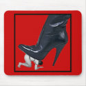 Giant Leather Stiletto Boot Mouse Pad mousepad