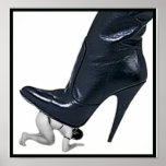 Giant Leather Stiletto Boot Posters posters