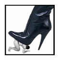 Giant Leather Stiletto Boot T-Shirts shirt