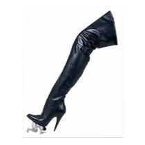 Giant Leather Thigh High Boot Tramples Posters posters by uniqueandkinky Giant Leather Thigh High Boot Tramples Posters posters