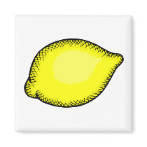 Giant Lemon Fridge Magnet