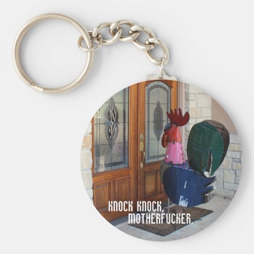 Giant metal chicken keychain Zazzle