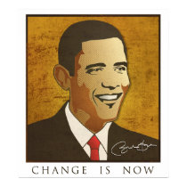 Giant Obama - Change is Now posters
