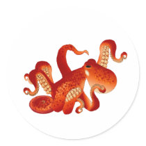Giant Pacific Octopus stickers