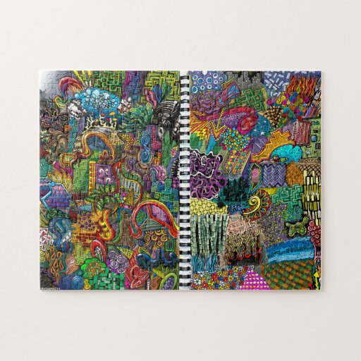 Giant Page of Doodles Puzzle Zazzle
