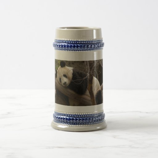 Giant Panda Bear& Baby Panda Stein Coffee Mugs