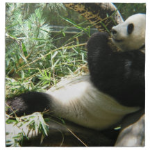 Giant Panda Bear Printed Napkin