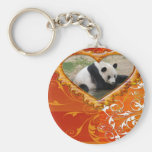 Giant Panda Bear Valentine Keychain