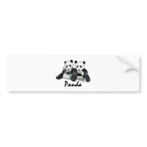 Giant Panda Bears bumper stickers by Paintedlynx Giant Panda Bears bumper stickers