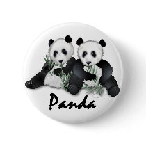 Giant Panda Bears buttons