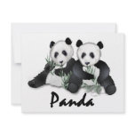 Giant Panda Bears Personalized Announcements