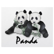 Giant Panda Bears Customized Letterhead